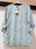 60 X BRAND NEW BIG DART - LADIES TOPS IN LIGHT BLUE WITH FLORAL DESIGN IN SIZE 36 AND 40