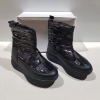 24 X BRAND NEW ANKLE MOON BOOTS IN COLOUR BLACK ALL IN SIZE 6 IN 2 BOXES.