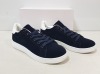 24 X BRAND NEW TRAINERS IN COLOUR NAVY IN SIZE UK 7 IN TWO BOXES