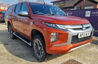 ORANGE MITSUBISHI L200 WARRIOR DI-D, WP21NLR, 2268cc, DATE OF 1ST REGISTRATION 31/03/2021, 2 KEYS, 53670 MILES, WITH V5, MOT 30TH MARCH 2025, CLIMATE CONTROL, CRUISE CONTROL, MANUAL, LEATHER SEATS, YELLOW ENGINE LIGHT ON, SERVICE HISTORY