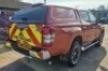 ORANGE MITSUBISHI L200 WARRIOR DI-D, WP21NLR, 2268cc, DATE OF 1ST REGISTRATION 31/03/2021, 2 KEYS, 53670 MILES, WITH V5, MOT 30TH MARCH 2025, CLIMATE CONTROL, CRUISE CONTROL, MANUAL, LEATHER SEATS, YELLOW ENGINE LIGHT ON, SERVICE HISTORY - 3