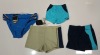 20 X BRAND NEW MIXED KIDS SHORTS LOT CONTAINING EN-S SPORTS SHORTS IN WHITE 3032, NIKE SHORTS IN BLUE / NAVY BLUE IN SIZE 3/6, NIKE SHORTS IN RED IN SIZE LARGE, NIKE SHORTS IN TAPUE IN SIZE SMALL ETC IN 1 TRAY (TRAY NOT INCLUDED)
