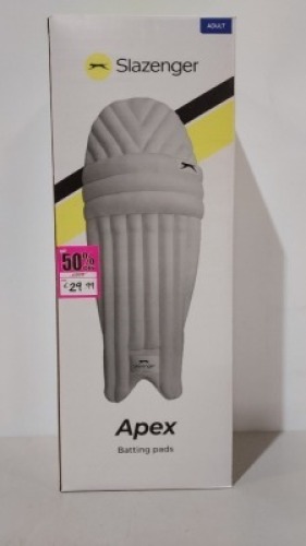 8 X BRAND NEW SLAZANGER APEX BATTING PADS IN 2 BOXES