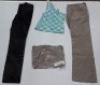20 X MIXED CLOTHING LOT CONTAINING FRENCH CONNECTION PANTS IN BLACK IN SIZE 12 , QUICK SILVER TOP IN LIGHT BLUE/WHITE IN SIZE 14 , DKNY TOP IN BLACK IN SIZE XS , WALE BACKLESS DRESS IN DARK GREEN IN SIZE 14 ETC IN ONE TRAY (PLEASE NOTE - THIS IS DATED ST