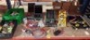 FULL BAY MIXED TOOL LOT CONTAINING 2 X DWALT COMBI DRILL ( DCD795) / OXYTURBO TURBO SET 1000 INCLUDES GAUGES / HOSES AND NOZZLES / VARIOUS EURBAUER HOLE DRILL BITS / VARIOUS HAND TOOLS TO INCLUDE SPANNERS / SCREWDRIVERS / GRIPS / HAMMERS / FIRE EXTINS