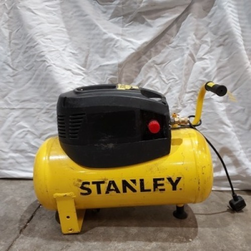 1 X STANLEY 24 LTR - 1.5 HP AIR COMPRESSOR (B6CC304SCR523 ) ( PLEASE NOTE NO WHEELS )