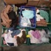 100 X MIXED ADULTS CLOTHING LOT CONTAINING POETIC JUSTICE PANTS IN BROWN IN SIZE 36/32 , DKNY TOP IN CREAM IN SIZE MEDIUM , TOM WOLFE JEANS IN BROWN IN SIZE 30R , GODSKE CLASSIC TOP IN BLUE/WHITE IN SIZE GP 20 ETC IN 5 TRAYS (PLEASE NOTE TRAYS NOT INCLUDE - 2