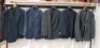 13 X MIXED MENS BLAZER WITH PANTS SETS CONTAINING HAYLEY AND NIGHT IN BLACK , JACKET IN SIZE 46 R PANTS SIZE 43 R , PREMIER MAN IN NAVY BLUE , JACKET IN SIZE 54 R , PANTS IN SIZE 50 R , GRITTI JACKET IN NAVY BLUE/WHITE , JACKET IN SIZE 56R AND PANTS IN 5