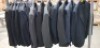 13 X MIXED MENS BLAZER WITH PANTS SETS CONTAINING HAYLEY AND NIGHT IN BLACK , JACKET IN SIZE 46 R PANTS SIZE 43 R , PREMIER MAN IN NAVY BLUE , JACKET IN SIZE 54 R , PANTS IN SIZE 50 R , GRITTI JACKET IN NAVY BLUE/WHITE , JACKET IN SIZE 56R AND PANTS IN 5 - 2