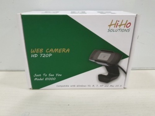 50 X BRAND NEW HIHO SOLUTIONS WEB CAMERAS HD 720P - MODEL-E1000 IN ONE BOX