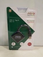 80 X BRAND NEW HIHO SOLUTIONS USB 3.1 TYPE A HUB 1:4 WITH 4 PORTS - USB A - IN ONE BOX