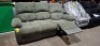 1 X HOMELIFE 3 SEATER RECLINER SOFA IN GREY - PLEASE NOTE SOME DAMAGE ON RIGHT SIDE