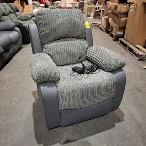 1 X HOMELIFE 1 SEATER ELECTRIC RECLINER SOFA IN GREY