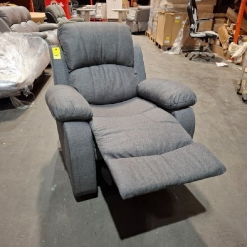 1 X HOMELIFE 1 SEATER RECLINER SOFA IN GREY