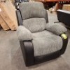 1 X HOMELIFE 1 SEATER ARM CHAIR FAUX LEATHER/CORD