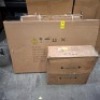 1 X STUDIO 7 PIECE DINING SET TO INCLUDE 6 CHAIRS AND 1X TABLE IN GREY - PLEASE NOTE CUSTOMER RETURN/UNDELIVERED