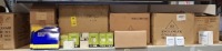 200+ BRAND NEW MIXED LIGHT LOT CONTAINING SYNERGY LIGHT SWITCHS , DEFINE FLAT PLATE PEARL NICK LIGHT INSERT TELEPHONE OUTLET , AURORA LED BULKHEAD 240V CAST ALUMINIUM IP54 FIXED OPEN BULKHEAD , LUNA 25 LUMENS PER WATT MR16 COMPACT FLUORESCENT LAMP ETC ON 