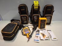 4 X MARTIN DALE PROVING UNITS ( PD440 ) 4 X MARTINDALE VOLTAGE INDICATORS ( VI-13800 ) ALL IN CARRY POUCHES