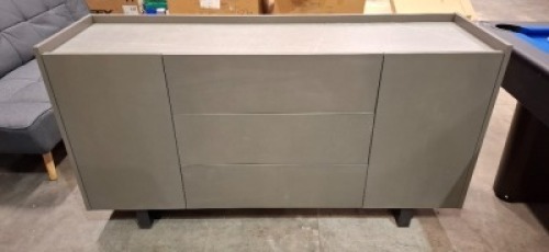 1 X 2 DOOR 3 DRAWER GRANITE TOP SIDE BOARD IN GREY SIZE - 160X45X86CM