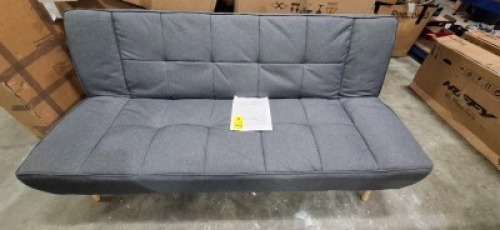 1 X HOMELIFE HL MONZA SOFA BED IN FABRIC GREY