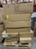 10 X PIECE MIXED FLAT PACK FURNITURE LOT TO INCLUDE HL BOOK CASE IN GREY - STUDIO BISTRO SET - BEDSIDE CABINET IN WHITE - PRIANO 1 DOOR MIRRORED WALL CABINET ETC (PLEASE NOTE CUSTOMER RETURNS & SOME MAY ONLY BE PART BOXES)