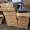 10 X PIECE MIXED FLAT PACK FURNITURE LOT TO INCLUDE CARLETON MIRRORED COMBI UNIT IN BLACK - LANCASTER COMBI UNIT IN BLUE - LANCASTER SLIDING WARDROBE ETC (PLEASE NOTE CUSTOMER RETURNS SOME MAY ONLY BE PART BOXES)