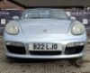 SILVER PORSCHE BOXSTER S, REG NO: B22 LJO, ENGINE SIZE: 3179CC, FIRST REGISTERED: 18/05/2006, WITH 2 KEYS, WITH V5, MOT UNTIL 02/05/2025, MILEAGE: 92078, CLIMATE CONTROL, CRUISE CONTROL, HEATED LEATHER SEATS, MANUAL, HAS FLAT BATTERY BUT WILL START WITH A - 5