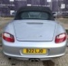 SILVER PORSCHE BOXSTER S, REG NO: B22 LJO, ENGINE SIZE: 3179CC, FIRST REGISTERED: 18/05/2006, WITH 2 KEYS, WITH V5, MOT UNTIL 02/05/2025, MILEAGE: 92078, CLIMATE CONTROL, CRUISE CONTROL, HEATED LEATHER SEATS, MANUAL, HAS FLAT BATTERY BUT WILL START WITH A - 20