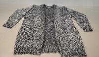 36 X BRAND NEW LANTERN YARN BLACK CARDIGANS IN SIZE 5XL IN 3 BOXES