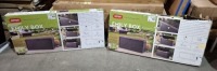 2 X EMILY BOX 70GV STORAGE BOX IN GREY IN SIZE 55HX44.5D,117.8L CM