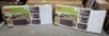 2 X EMILY BOX 70GV STORAGE BOX IN GREY IN SIZE 55HX44.5D,117.8L CM