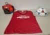 631 X KIDS SPORTS DIRECTS TRAINING SPORTS VEST IN RED , 30 ADDIDAS TRAINING CONES AND 1 MIKASA FOOTBALL IN TWO BOXES