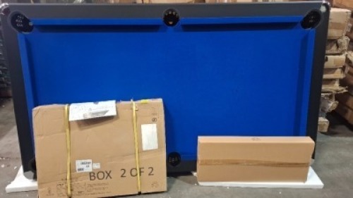 1 X RILEY 7FT SNOOKER TABLE (NOTE SOME SCRATCHES TO ONE SIDE )