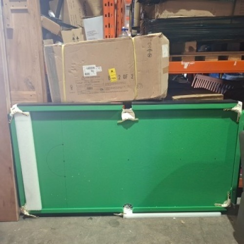 1 X BRAND NEW RILEY 6FT FOLDING SNOOKER TABLE (NOTE OUT OF BOX TO CHECK IT IS OK )
