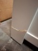 1 X DOUNE WOODEN TOP 2 DOOR 3 DRAWER SIDEBOARD IN TAUPE - WITH BOX - CRACK ON SIDE PANEL SEE PICTURES - CUSTOMER RETURNS - 2