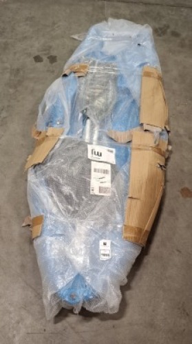 1 X OGUL KAYAK SINGLE SEATER WITH PADDLES IN BLUE
