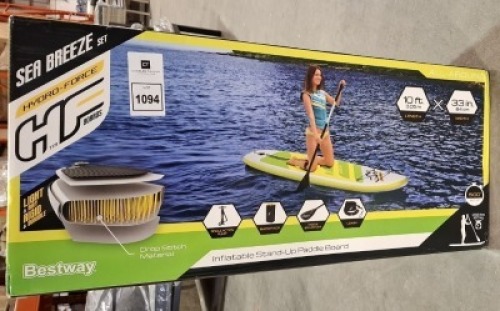1 X BESTAWAY HYDRO-FORCE INFLATABLE STAND UP PADDLE BOARDS IN SIZE 3.05M LENGTH X 84CM WIDTH IN 1 BOX