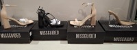 20 X BRAND NEW PAIRS OF ASSORTED MISSGUIDED WOMENS SHOES CONTAINING BLOCK HEEL TIE UP SANDALS IN BLACK , PERSPEX COURT SHOE IN CLEAR , WF HIGH HEEL BLOCK BARELY THERE SANDALS IN SAND , WF HIGH HEEL BLOCK BARELY THERE SANDALS IN SAND ETC IN MIXED SIZES 3 