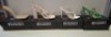20 X BRAND NEW PAIRS OF ASSORTED MISSGUIDED WOMENS SHOES CONTAINING PATENT POINTED TOE HEELED SANDAL IN WHITE , BLOCK HEEL TIE UP HEELED SANDALS IN CREAM , SQUARE TOE PERSPEX HIGH HEEL MULES IN SAND , STRAPPY RING DETAIL HEELED SANDAL IN GREEN ETC ALL IN 