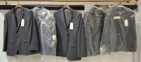 25 X BRAND NEW BEN SHERMAN BLAZERS ALL IN GREY IN VARIOUS SIZES 40 REG , 40 SHORT , 36 SHORT , 38 REG ETC ON HALF A RACK