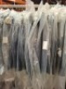 27 X BRAND NEW MIXED WAISTCOASTS CONTAINING PIERRE CARDIN, LIMEHAUS , RACING GREEN , ALEXANDER OF ENGLAND IN VARIOUS COLOURS NAVY BLUE , BLUE , GREY AND BLACK IN VARIOUS SIZES 44 REG , 40 REG , 38 REG AND 50 REG ETC ON HALF A RACK - 2
