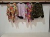30 X BRAND NEW MIXED ACTUEL WOMENS CLOTHING LOT CONTAINING SHORT DRESSES IN FLORAL DESIGN IN SIZE MEDIUM , TOPS IN BLACK AND YELLOW IN MEDIUM , TOP IN PINK AND GREY IN SIZE MEDIUM ETC IN ONE BOX