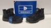 25 X BRAND NEW DONNAY SUEDE SN99 BOOTS IN BLACK IN MIXED SIZES 16 IN SIZE 6.5 AND 9 IN SIZE 7 - (PLEASE NOTE - WE HAVE IDENTIFIED SOME MINOR MANUFACTURING IMPERFECTIONS ON EXAMINATION SEE SUPPLEMENT IMAGE AND BID ACCORDINGLY )