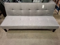 1 X HOMELIFE SOFA BED IN FABRIC GREY - CUSTOMER RETURNS