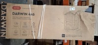 1 X KETER DARWIN OUTDOOR GARDEN STORAGE SHED IN GREY IN SIZE 4X6 IN ONE BOX (PLEASE NOTE CUSTOMER RETURNS / BOX SLIGHTLY DAMAGED)