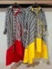 30 X BRAND NEW SEEMORE LONG TOP IN WHITE/NAVY AND YELLOW AND NAVY WHITE AND RED IN SIZES SMALL , MEDIUM AND LARGE IN ONE BOX