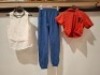 50 X BRAND NEW SANAL TEKSTIL PANTS/HOODIES LOT IN MIXED COLOURS IE ORANGE, NAVY BLUE , LIGHT BLUE IN SIZES S , M , L , XL IN ONE BOX