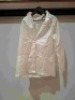 50 X BRAND NEW 4S WOMEN BLOUSE LOT IN WHITE IN SIZES SMALL , MEDIUM AND LARGE , IN ONE BOX