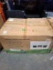 1 X BOXED STUDIO CULCITA MALIBU LOUNGE SET IN BLACK/GREY (PLEASE NOTE CUSTOMER RETURNS BOX DAMAGED)