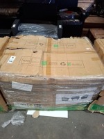 1 X BOXED STUDIO CULCITA MALIBU LOUNGE SET IN BLACK/GREY (PLEASE NOTE CUSTOMER RETURNS BOX DAMAGED)